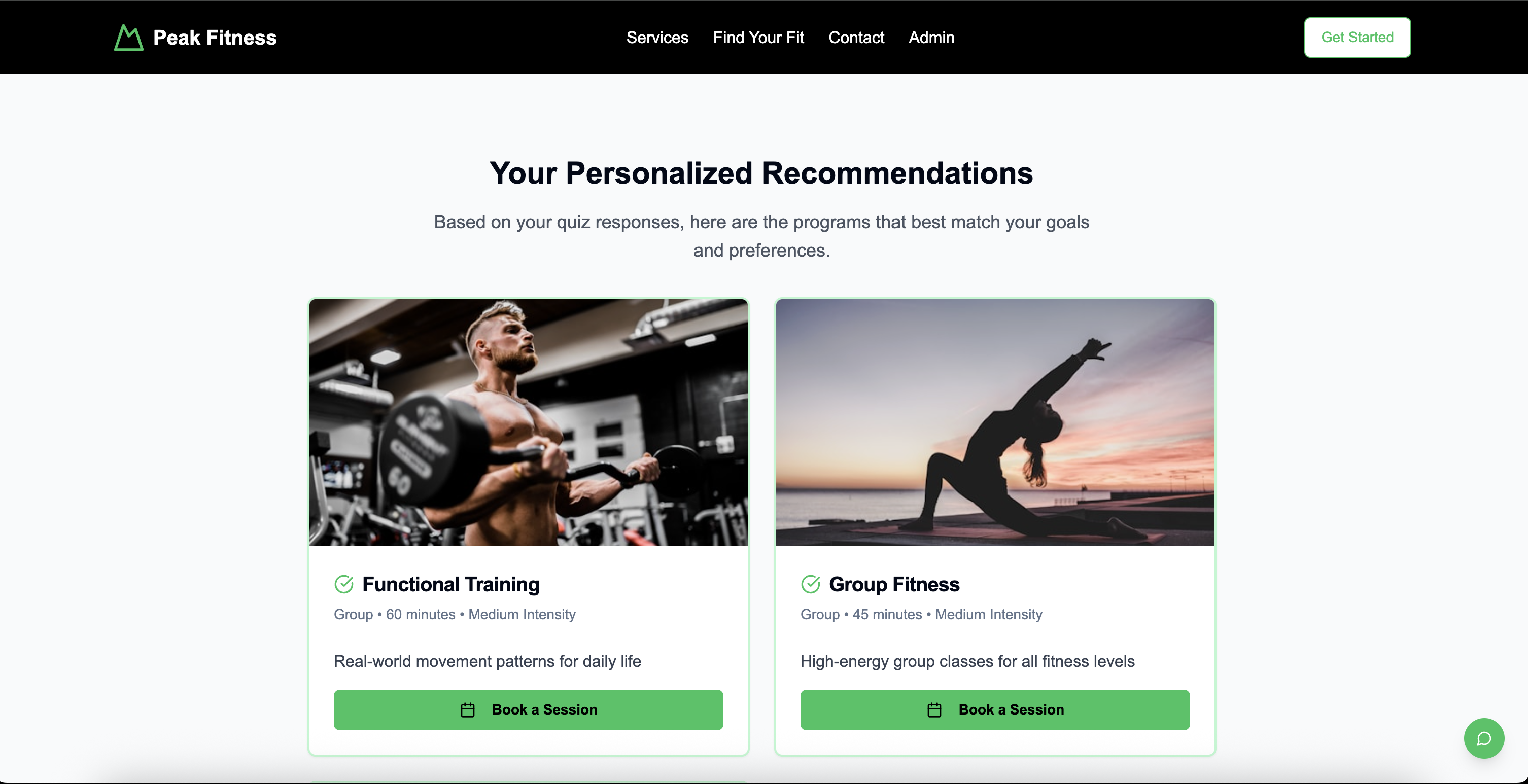 Fitness platform screenshot 5